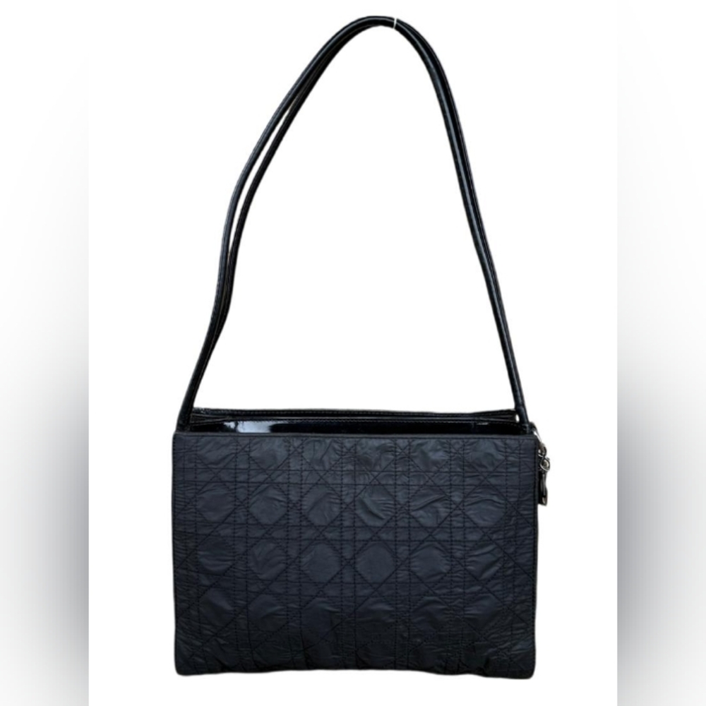 Authentic Christian Dior Nylon Cannage Shoulder Bag